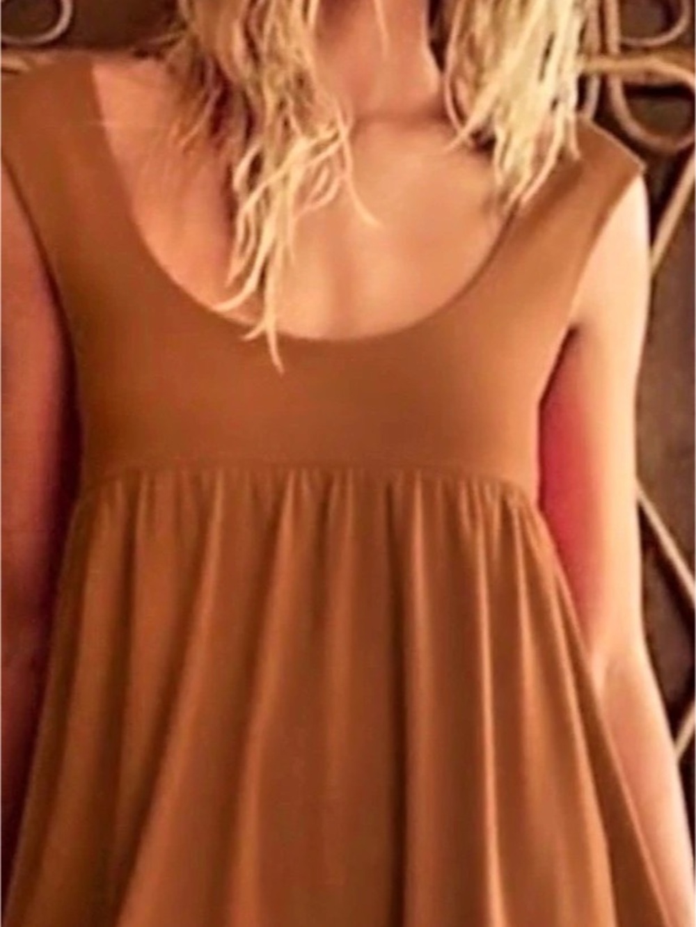 FP Beach Mini Dress in Brown Size XL GUC